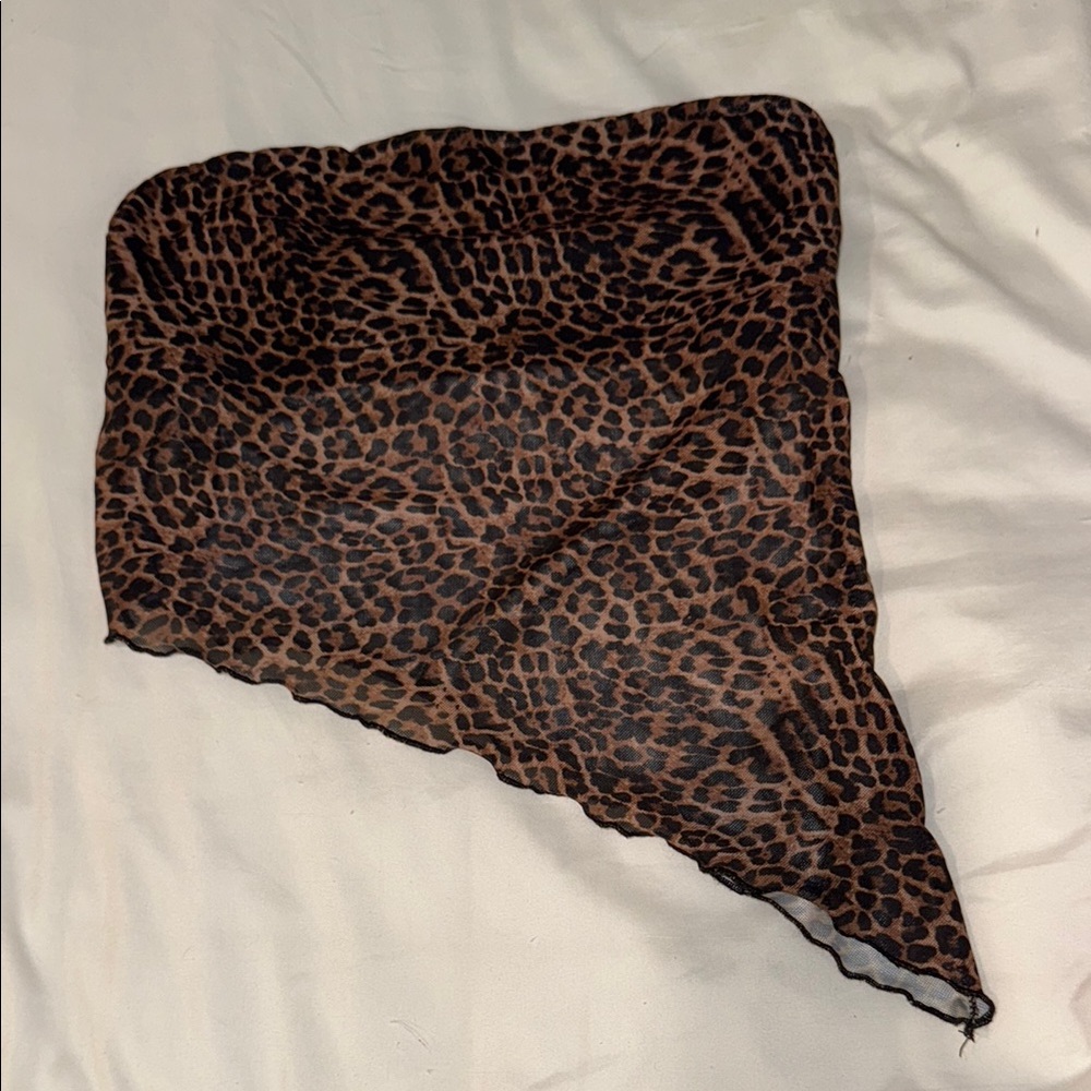 Leopard Print Tube Top Going Out Top